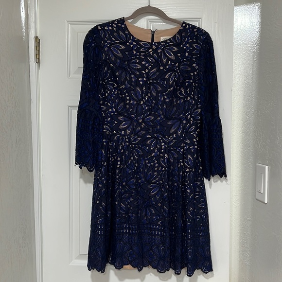 Eliza J Fit n Flare Dress - Picture 1 of 8